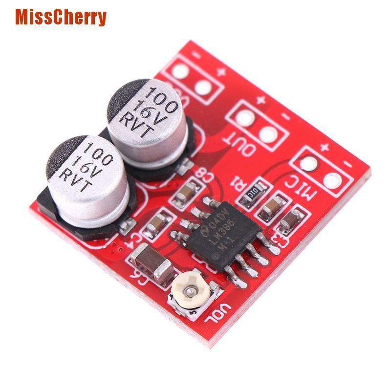 Bảng Mạch Khuếch Đại Âm Thanh Micro Dc 5v-12v Lm386 200 Lm