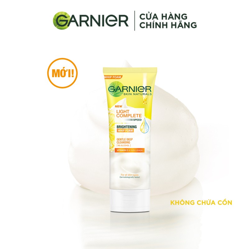 [Mã FMCGMALL -8% đơn 250K] Sữa rửa mặt tạo bọt sáng da Garnier Whip Foam 100ml | BigBuy360 - bigbuy360.vn