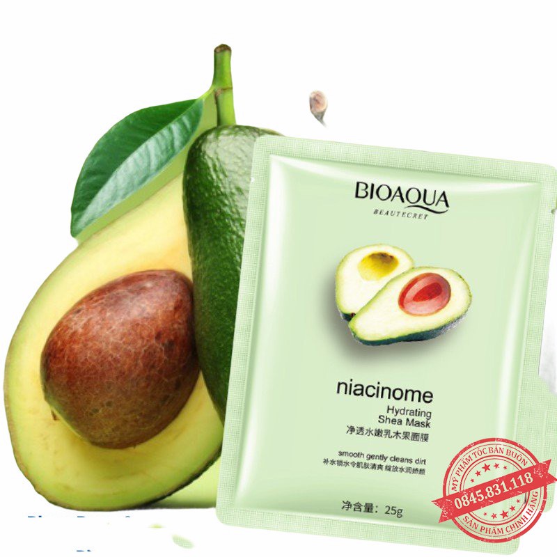 Mặt nạ Bioaqua Quả Bơ làm trắng, giúp săn chắc, đàn hồi da Bioaqua hàng  nội  địa  chính  hãng  CS41