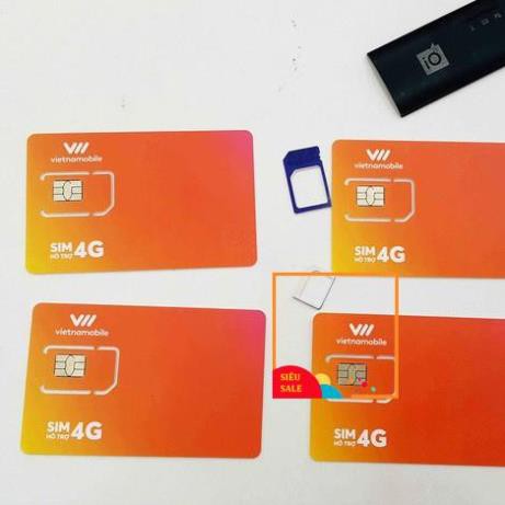 Sim 4G Vietnamobile Miễn phí DATA + Nghe Gọi Nội Mạng Miễn Phí - Phí gia hạn 20.000đ - Shop sim giá rẻ