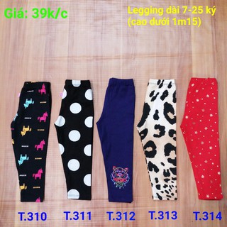 Quần thun ôm bé gái - Quần legging cho bé gái (SET 3C)