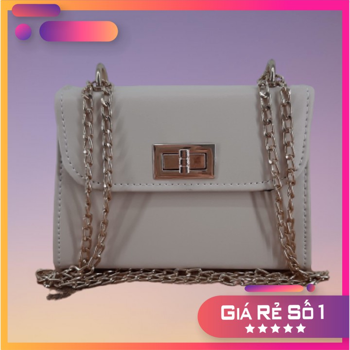 Túi Xách Nữ Đeo Chéo Khóa Vuông Da Mềm Cao Cấp Hot Hit Dành Cho Phái Đẹp