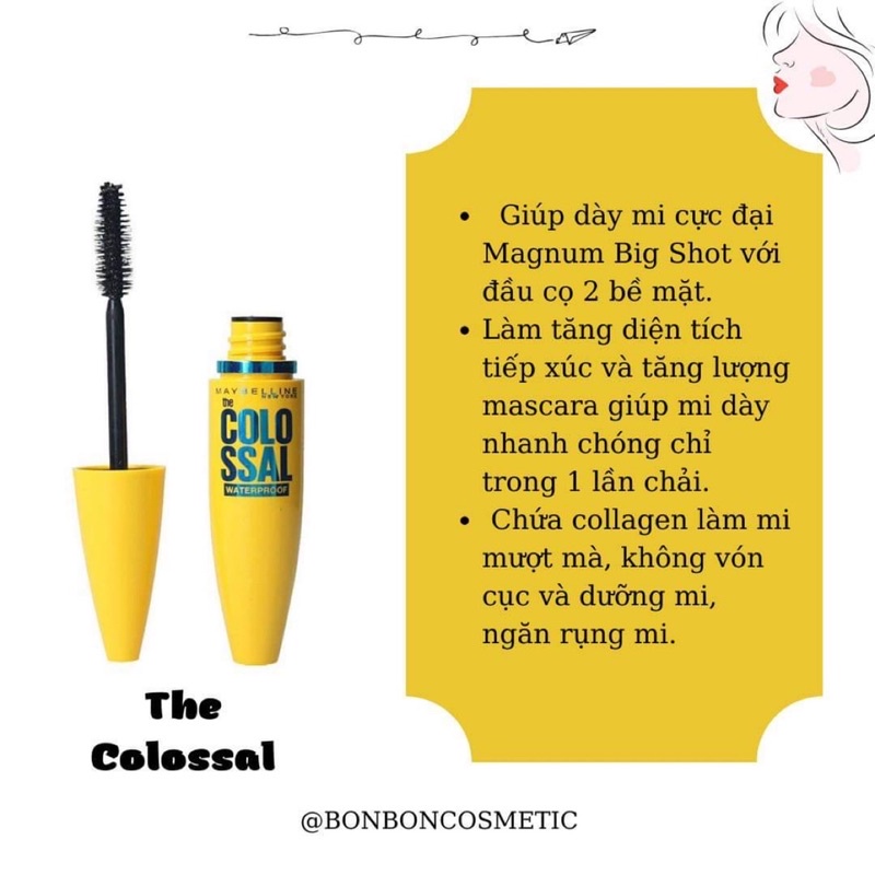 [BILL US] MASCARA MAYBELLINE có sẵn