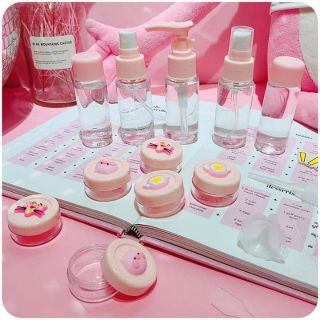 Bộ chiết mỹ phẩm du lịch 10 món hình kute