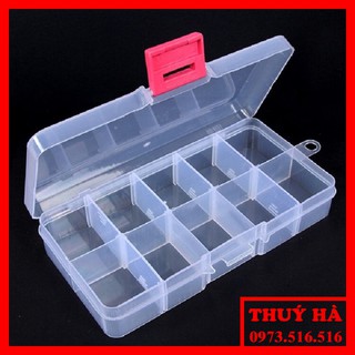 Hộp nhựa 10 ô đựng đồ, phụ kiện nối mi