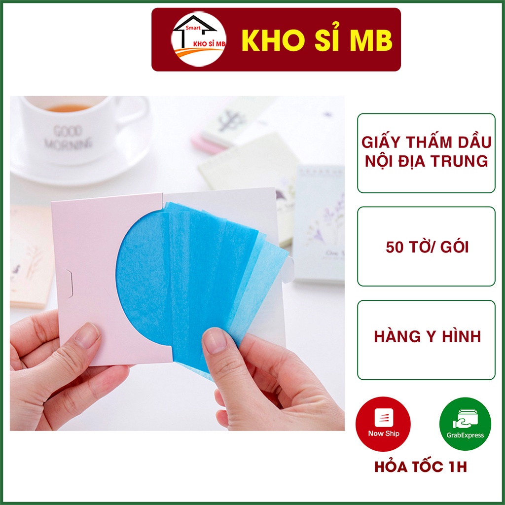 50 tờ giấy thấm dầu da mặt nội địa trung dành cho mọi loại da kho sỉ mb