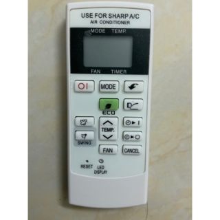 Điều khiển điều hoà Sharp Eco ( xanh lá)
