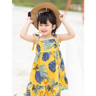 Váy bé gái, váy 2 dây cho bé gái, đầm 2 dây bé gái