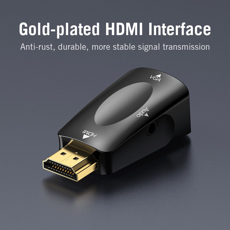 đầu chuyển HDMI to VGA Vention AIDB chuyển đổi tín hiệu HDMI sang VGA