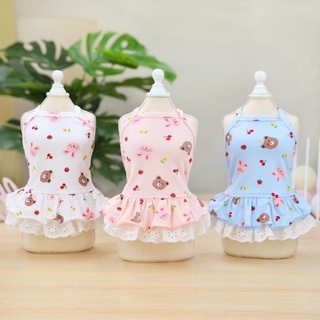 Váy 2 dây gấu dễ thương cho thú cưng