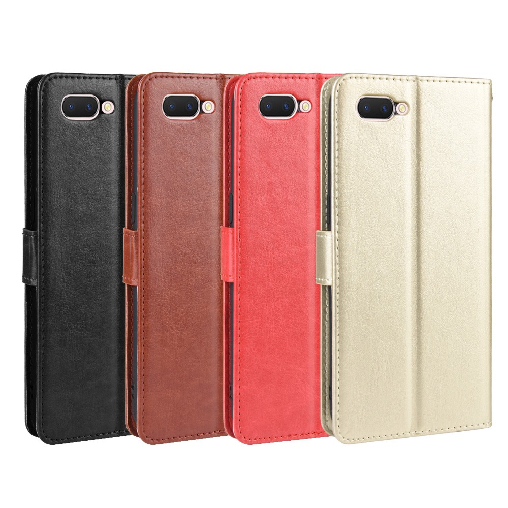 Bao Da Pu Điện Thoại Nắp Lật Kèm Ngăn Đựng Thẻ Cho Oppo A12 A12E A3S A5S A5 A7 Vỏ | BigBuy360 - bigbuy360.vn
