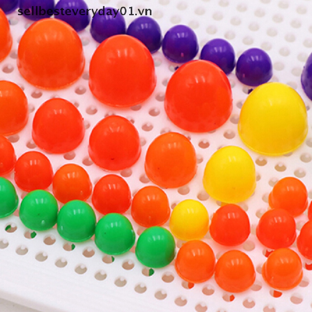 1 Bộ Đồ Chơi Xếp Hình Cây Nấm Bằng Nhựa Cho Bé