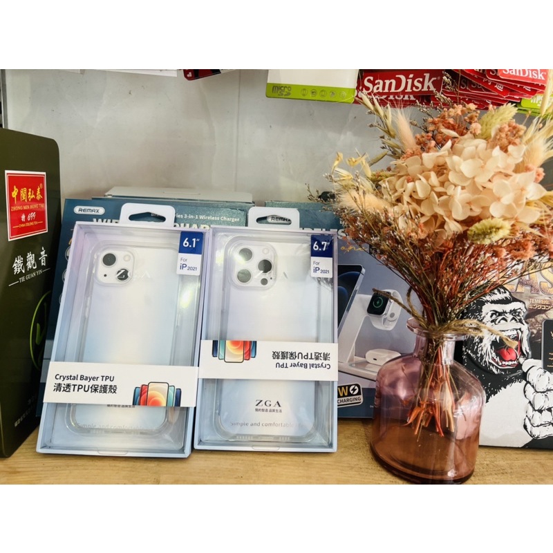 Ốp silicon trong suốt xịn ZGA chính hãng ip13/13pro/13promax