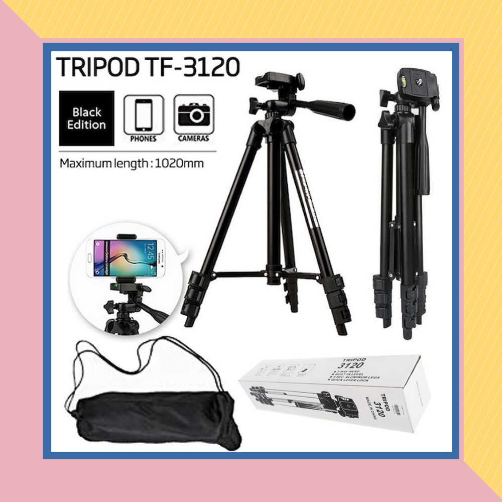Giá Đỡ Điện Thoại , tripod 3 Chân Đa Năng làm gậy chụp hình - Tripod máy ảnh dùng để Quay Phim, livestream