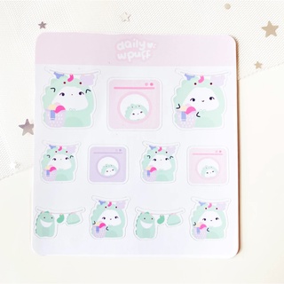Sticker dinu - laundry / s007