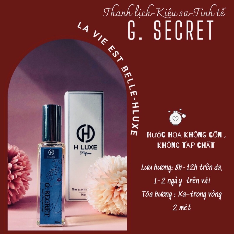 Nước hoa Nữ LANCOM VIE EST BELLE Dịu nhẹ , thanh lịch , tinh tế , nước hoa học sinh , sinh viên, 20ml dạng xịt- Hluxe