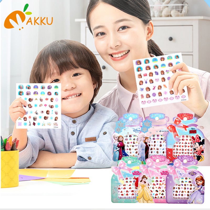 Hình Dán Móng Tay Disney Công Chúa Dễ Thương Akkku