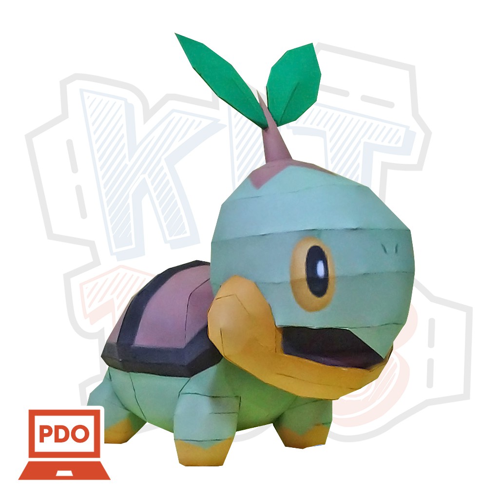 Mô hình giấy Pokemon Turtwig