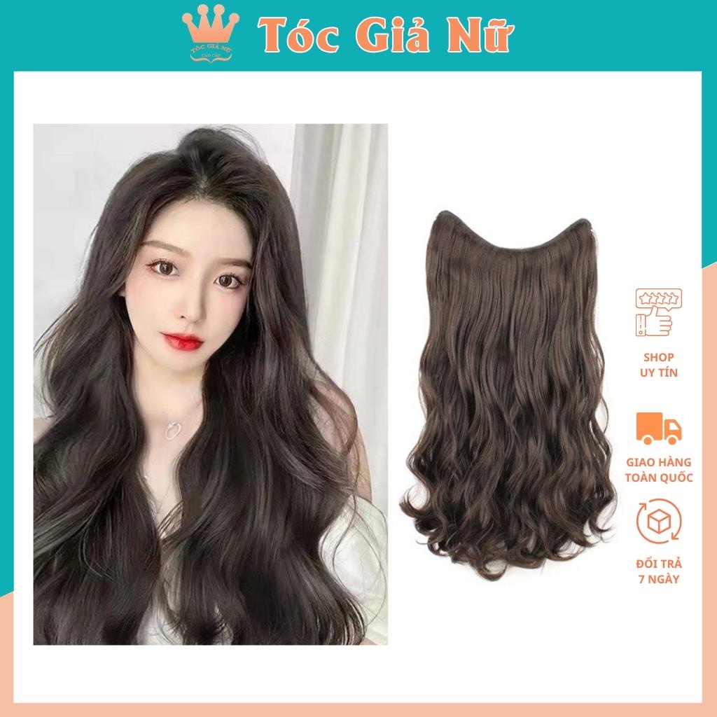 Tóc giả nữ đẹp / Free ship 99k / Tóc giả kẹp xoăn đuôi HQ230-60CM