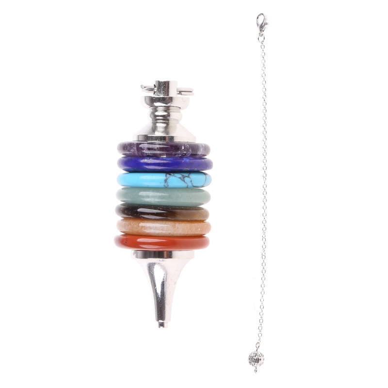 Mặt Dây Chuyền 7 Viên Đá Chakra Chữa Lành
