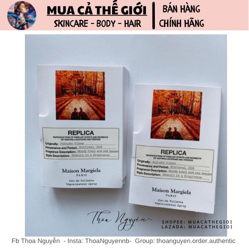 Vial mẫu thử nước hoa Replica