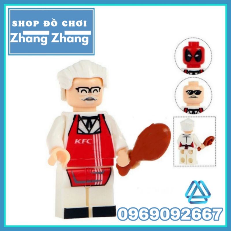 Xếp hình mô hình ông già bán gà rán KFC Minifigures MG0007