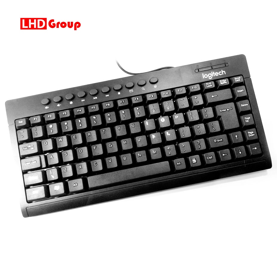 Bàn Phím Mini LOGITECH K260 - Có dây, 10 phím tắt, tổng 84 phím nổi