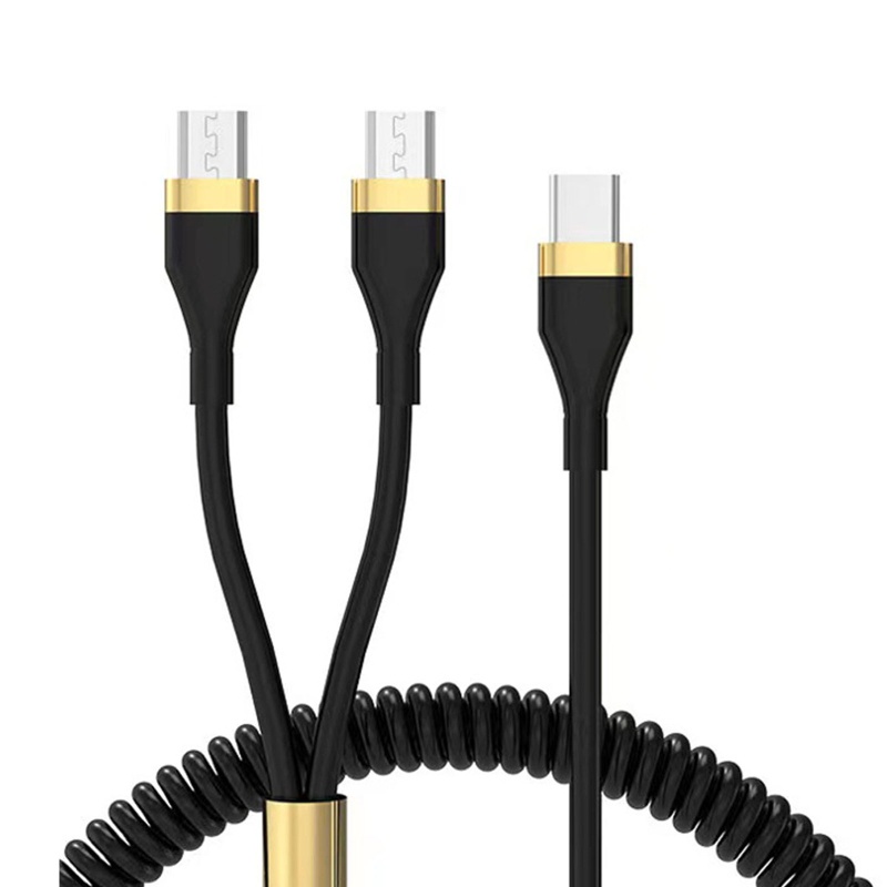 Dây Cáp Sạc Nhanh Chuyển Đổi Type C Sang USB-C / Android 1 Sang 2 Cổng Type C Cho Xe Hơi