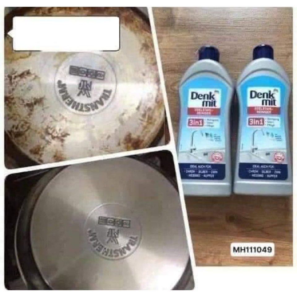 Dung dịch tẩy inox Denkmit 3in1 300ml