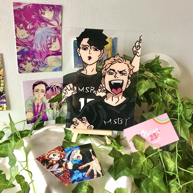 [KIT TÔ MÀU] Tranh kính glasspainting HAIKYUU!