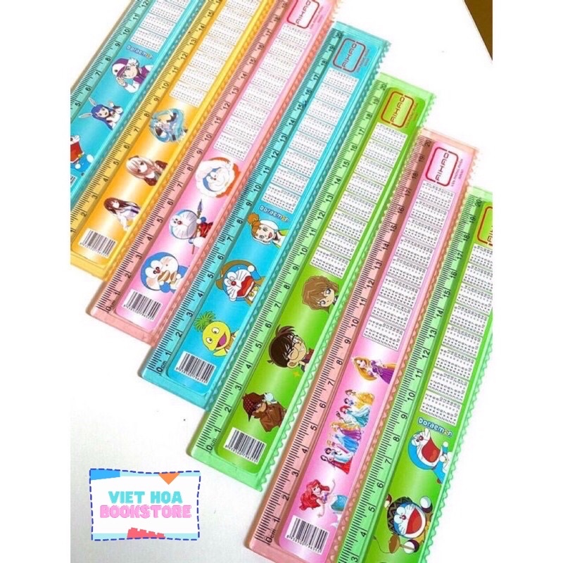 Thước kẻ Aihao có bảng cửu chương 20cm