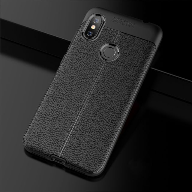 Ốp lưng Xiaomi Redmi Note 6 Pro chống sốc vân da hiệu Auto Focus