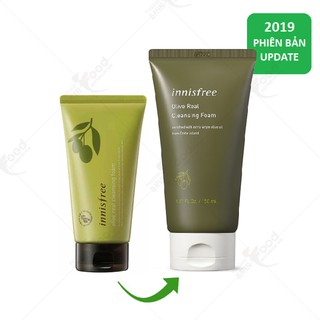 Sữa Rửa Mặt Dưỡng Ẩm Sâu Dành Cho Da Thiên Khô Innisfree Olive Real Cleansing Foam 2019