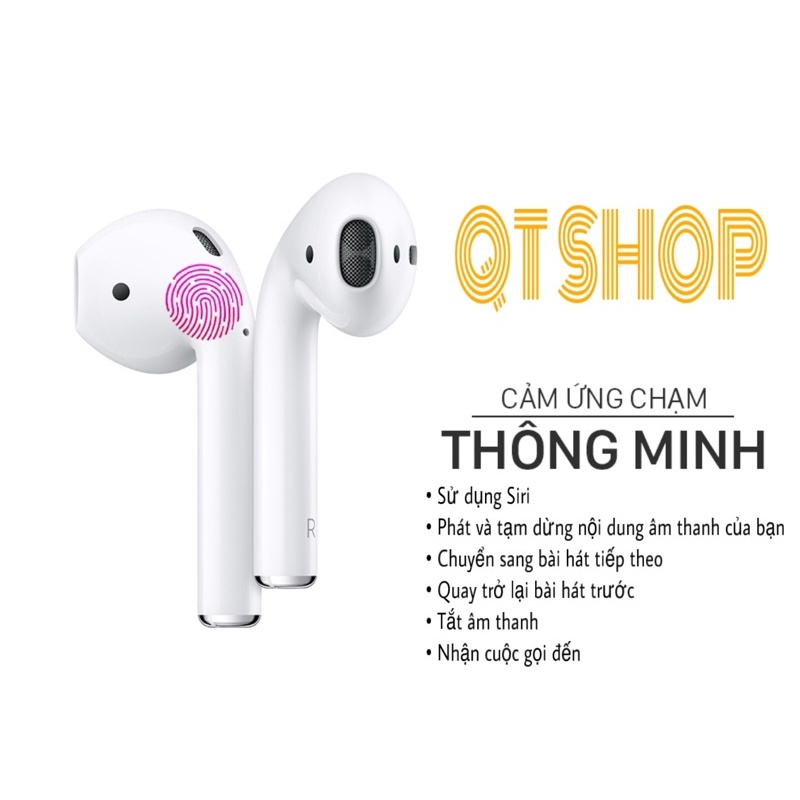 Tai Nghe Bluetooth Airpods 2 Premium , Tai Nghe Tws Ap2 Bản Full Chức Năng Định Vị,Đổi Tên,Check Imei,Bh 12 Tháng