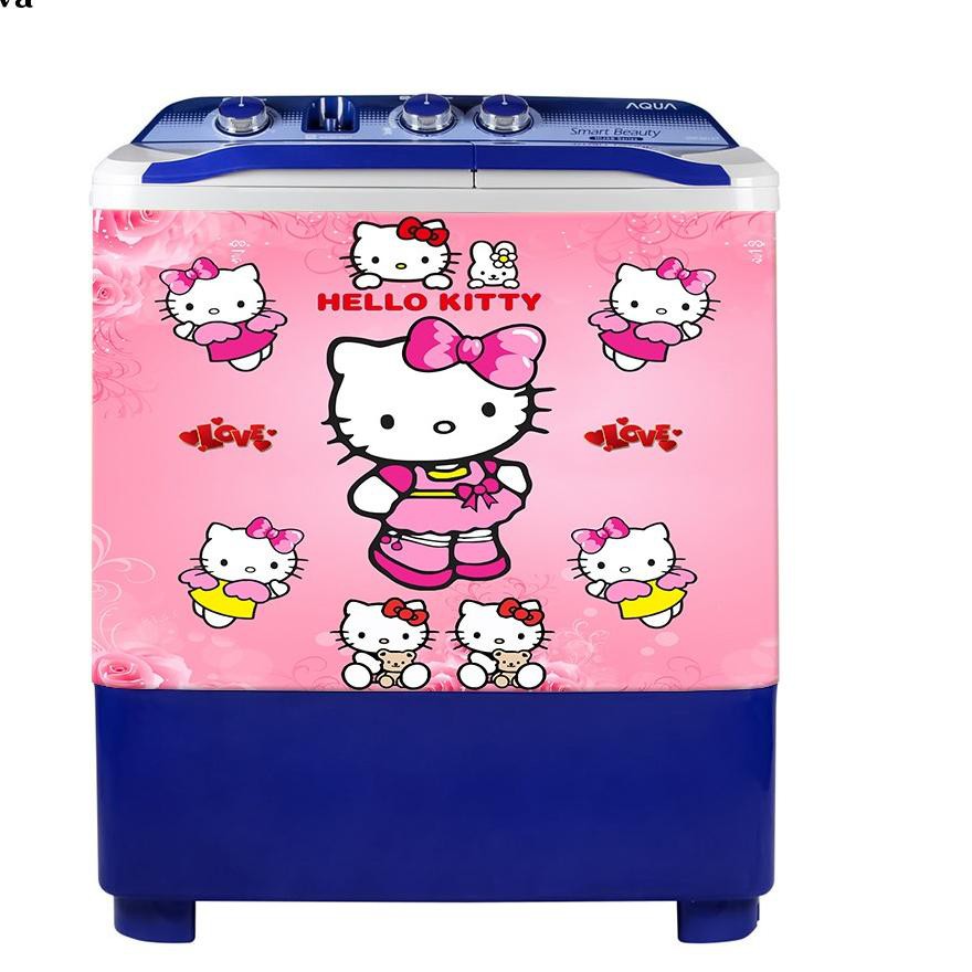 Set 2 Sticker Dán Máy Giặt Hình Hello Kitty