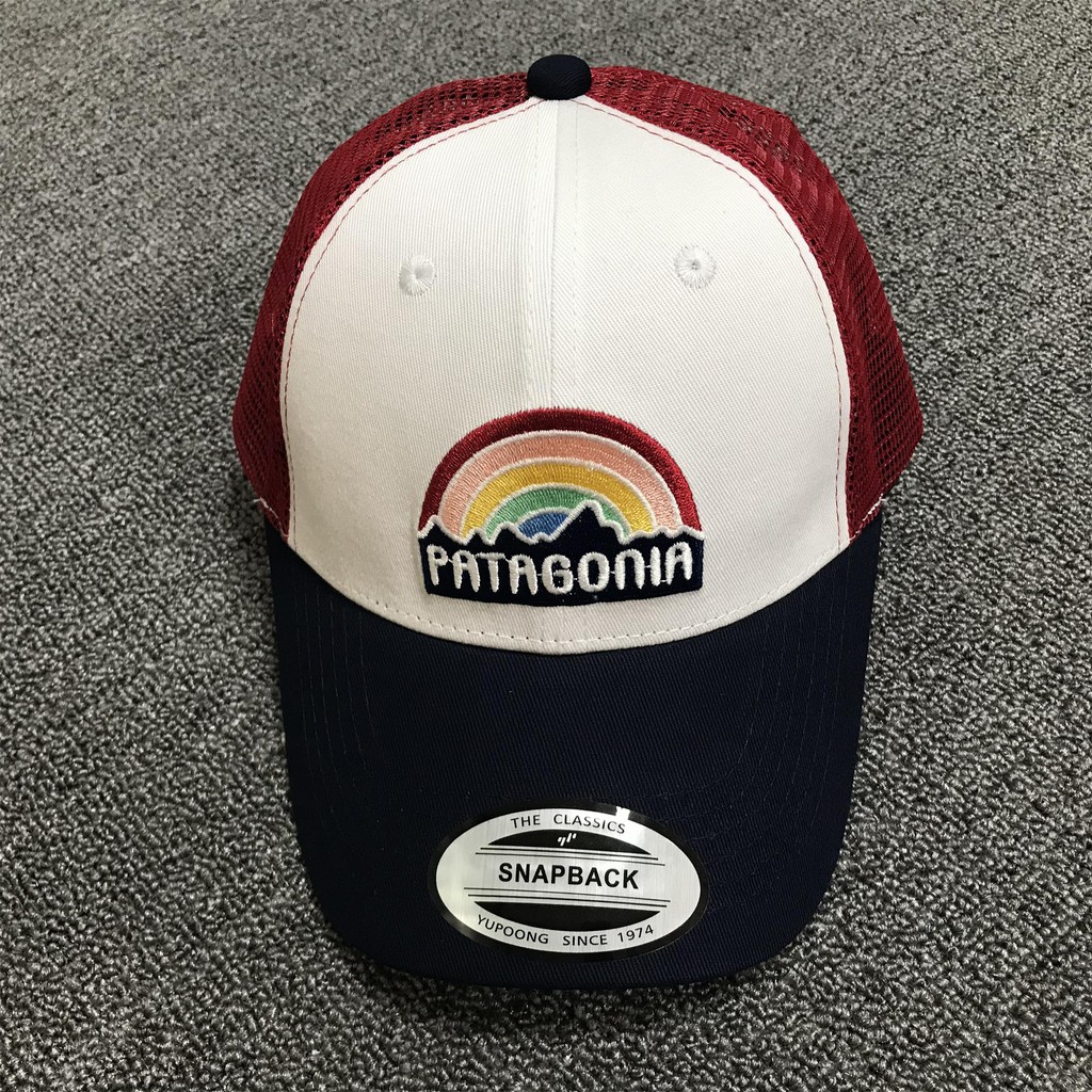 Patagonia Trucker Hat/Trad Cap Rainbow Bata Leisure Outdoor Sunscreen Truck Driver Baseball Cap