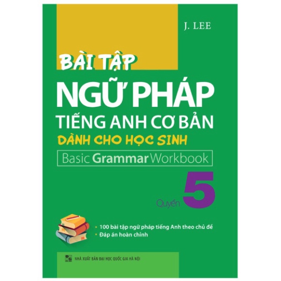 [Mã LT50 giảm 50k đơn 250k] [TIEMSACHTO] Sách - Bài Tập Ngữ Pháp Tiếng Anh Cơ Bản Dành Cho Học Sinh - Quyển 5 (SM-0731)