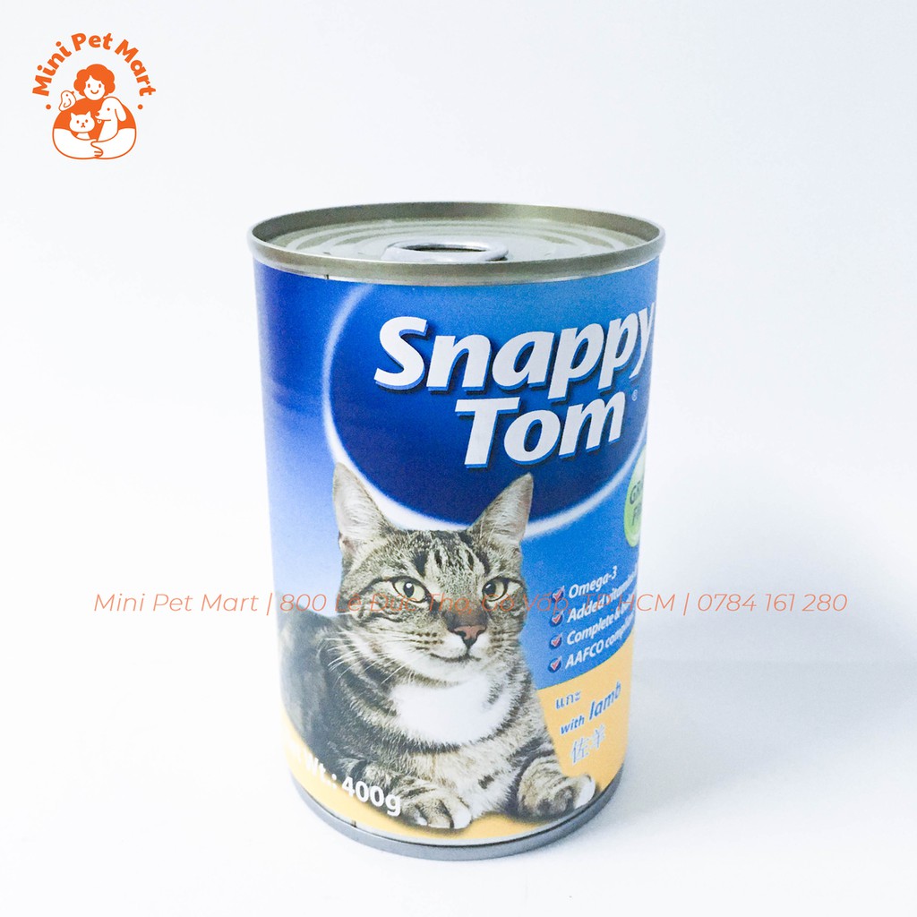 Pate lon cho mèo trưởng thành SNAPPY TOM 400g