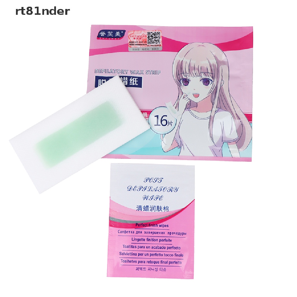 [Hàng mới về] 16 Dải sáp tẩy lông mặt / môi / toàn thân tiện lợi