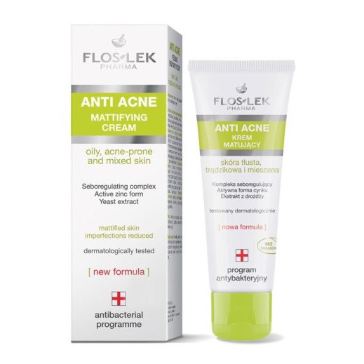 [Chính Hãng] Kem kiểm soát dầu và điều tiết nhờn Floslek Anti Acne Mattifying Cream 50ml