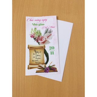 1 bưu thiếp chúc mừng ngày nhà giáo Việt Nam 20/11