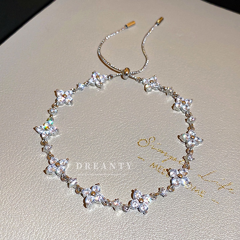 Vòng Đeo Tay Đính Đá Zircon Thời Trang Cá Tính Dễ Phối Đồ