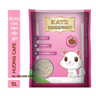 Cát vệ sinh cho mèo Katz Comfort 5L nhập khẩu Thái Lan