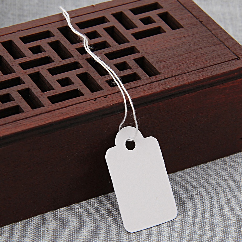 Nhãn Treo Màu Trắng Ngọc Bích Kích Thước 26X15mm 500Cm Dùng Trang Trí