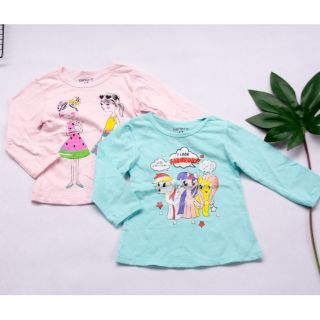 Áo thun dài tay cho bé gái 3-7 tuổi