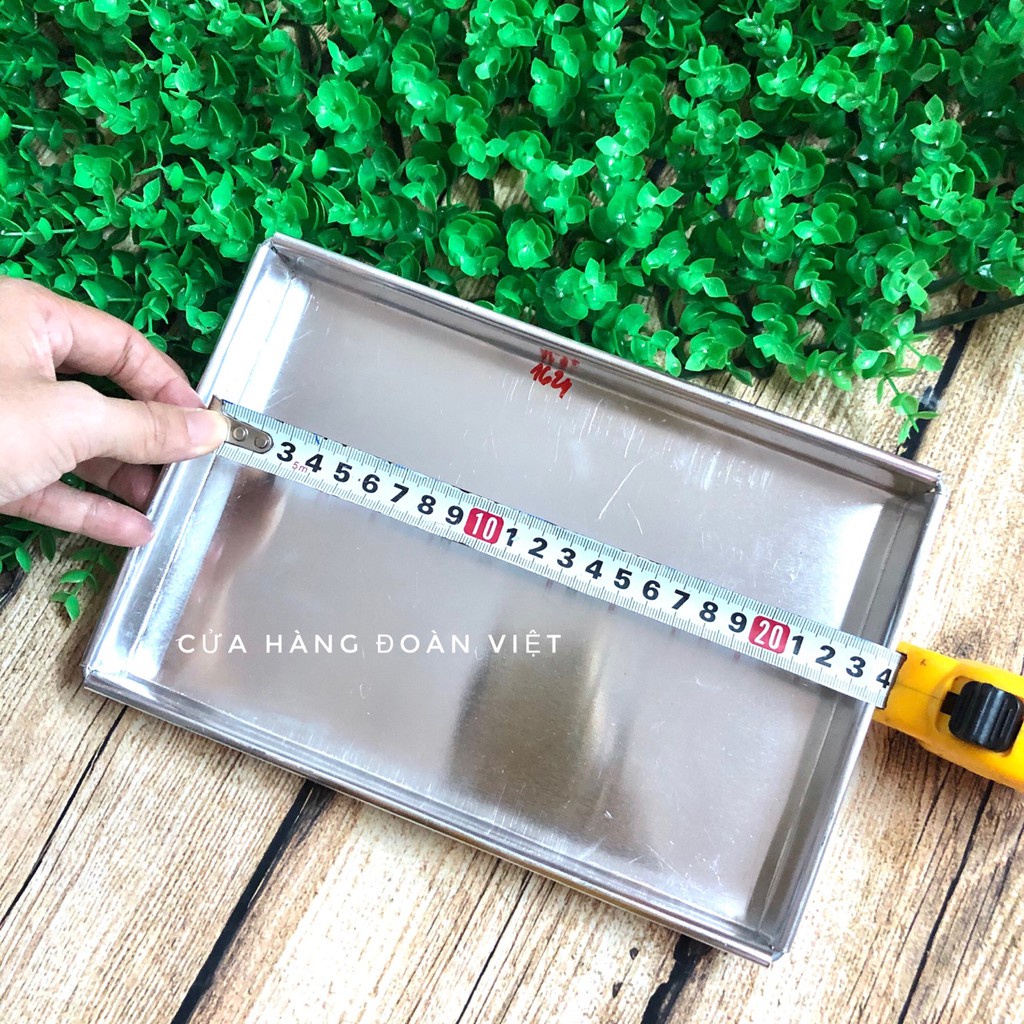 Khuôn Nhôm Chữ Nhật, Khay Nướng Bánh Bông Lan Cuộn - Nhiều Size từ 16 đến 30cm