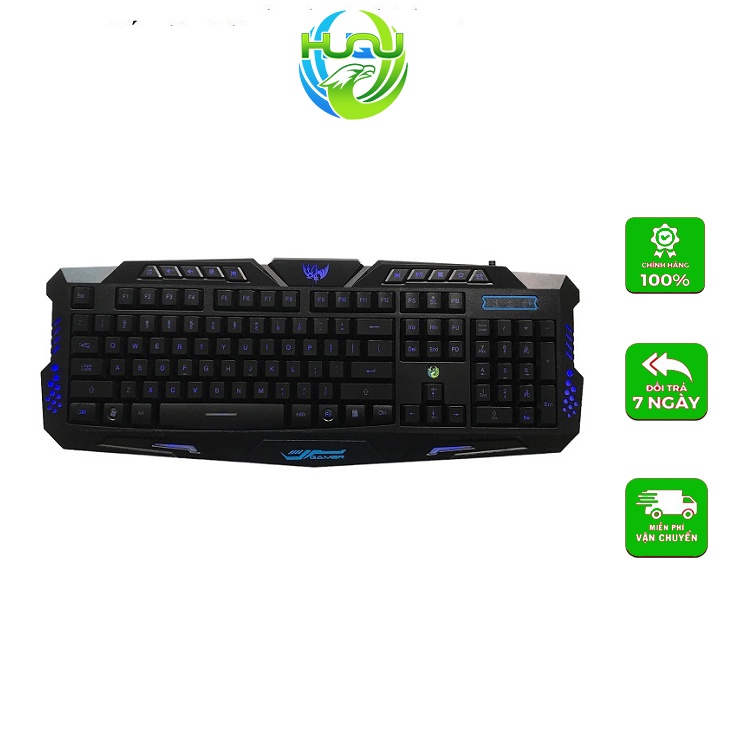 Bàn Phím Chơi Game Huqu M200 - Thiết Kế Giả Cơ, Độ Nẩy Tốt