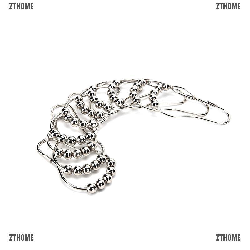 (MớI) Bộ 12 VòNg Treo RèM CửA Mạ Chrome