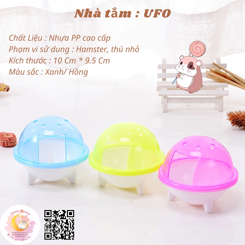 Nhà tắm UFO cho hamster (10*9.5cm)