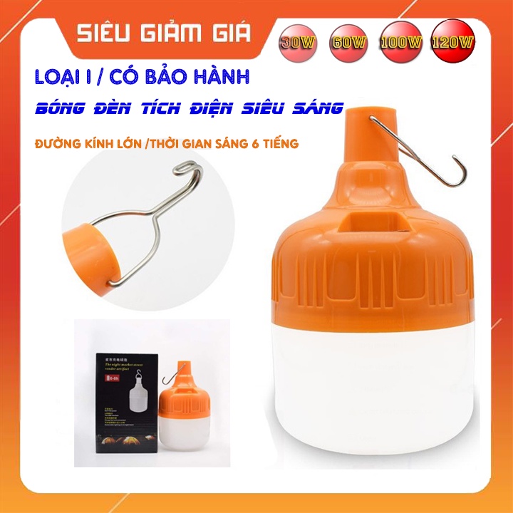 Bóng Đèn Tích Điện 100W và 150W - Bóng Đèn Led Sạc Tích Điện Đa Năng BẢO HÀNH 6 THÁNG